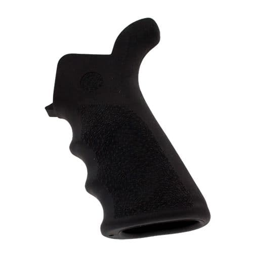 Hogue 15020 Rubber Grip Beavertail with Finger Grooves AR-15 Textured Black Hogue 15020 Rubber Grip Beavertail with Finger Grooves AR-15 Textured Black