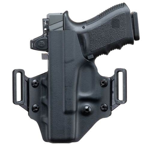 CRUCIAL CONCEALMENT 1009 Covert OWB LH Compatible with Glock 19 Kydex Black CRUCIAL CONCEALMENT 1009 Covert OWB LH Compatible with Glock 19 Kydex Black