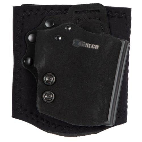 Galco AGD800B Ankle Guard Black Leather Fits Glock 43, 43x Right Hand Galco AGD800B Ankle Guard Black Leather Fits Glock 43, 43x Right Hand
