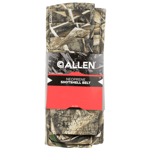 Allen Waterfowl Shotgun Shell Belt, Realtree Max-4 Neoprene 25rd Waist Mount Adjustable Belt - 2525 Allen Waterfowl Shotgun Shell Belt, Realtree Max-4 Neoprene 25rd Waist Mount Adjustable Belt - 2525