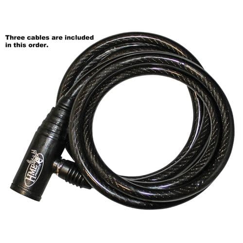HME TCL3 Treestand Cable Lock Black 3 Pack HME TCL3 Treestand Cable Lock Black 3 Pack