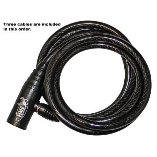 HME TCL3 Treestand Cable Lock Black 3 Pack HME TCL3 Treestand Cable Lock Black 3 Pack