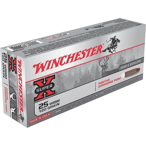 Winchester Ammo Super X 25 WSSM 120 gr Positive Expanding Point - X25WSS Winchester Ammo Super X 25 WSSM 120 gr Positive Expanding Point - X25WSS