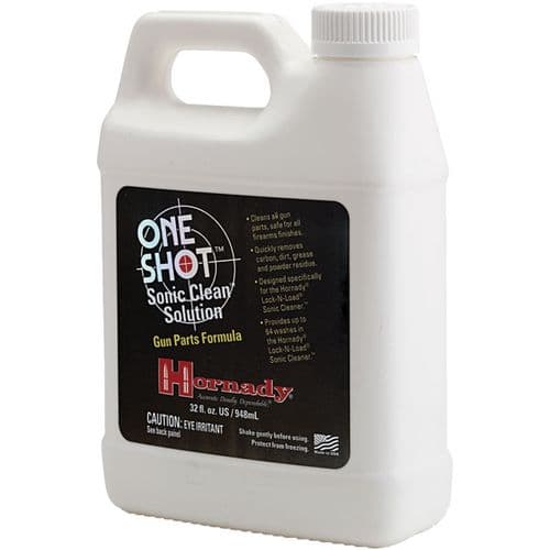 Hornady 043360 One Shot Sonic Clean Against Grease Dust Oil 32 oz Bottle Hornady 043360 One Shot Sonic Clean Against Grease Dust Oil 32 oz Bottle