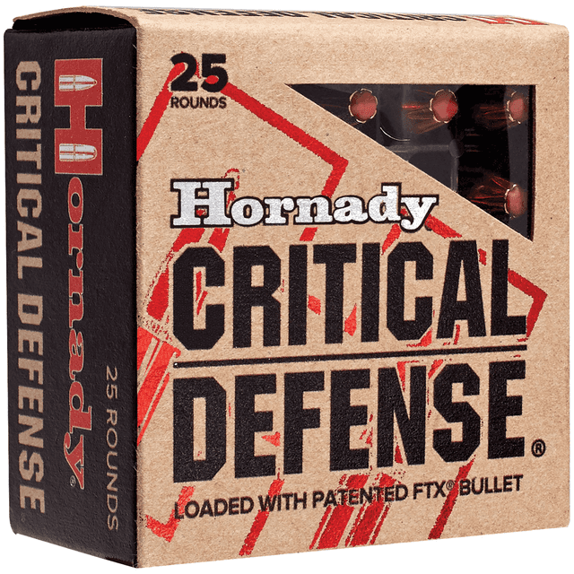 Hornady 91340 Critical Defense 40 S&W 165 gr Hornady Flex Tip eXpanding 20 Per Box Hornady 91340 Critical Defense 40 S&W 165 gr Hornady Flex Tip eXpanding 20 Per Box
