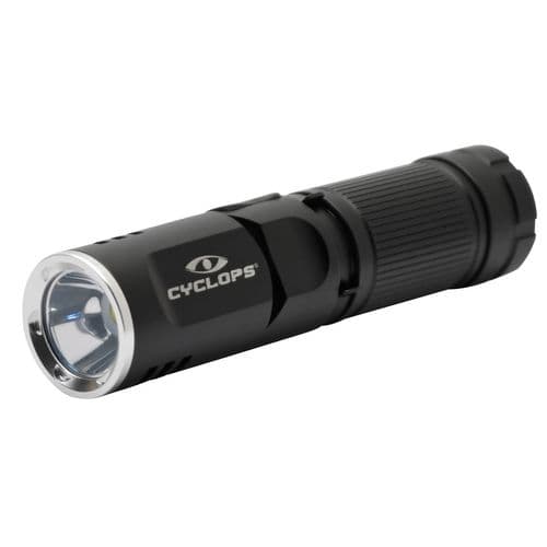 Cyclops CYCFLX400 Rechargeable LED 400/160 Lumens LED Flashlight Aluminum Black Cyclops CYCFLX400 Rechargeable LED 400/160 Lumens LED Flashlight Aluminum Black
