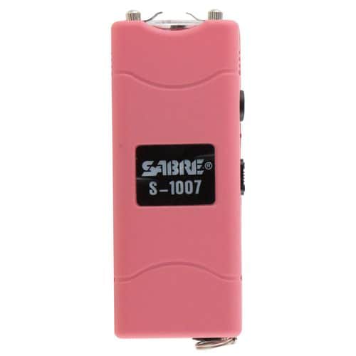 Sabre S1007PK Short Stun Gun with Flashlight 3.8 Million 120 Lumen Plastic Pink Sabre S1007PK Short Stun Gun with Flashlight 3.8 Million 120 Lumen Plastic Pink