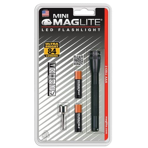 Maglite SP32016 Mini Maglite 84 Lumens LED Aluminum Black AAA Maglite SP32016 Mini Maglite 84 Lumens LED Aluminum Black AAA