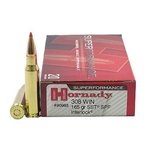 Hornady Superformance .308 WIN 165 Grain SST 20 Round Box Hornady Superformance .308 WIN 165 Grain SST 20 Round Box