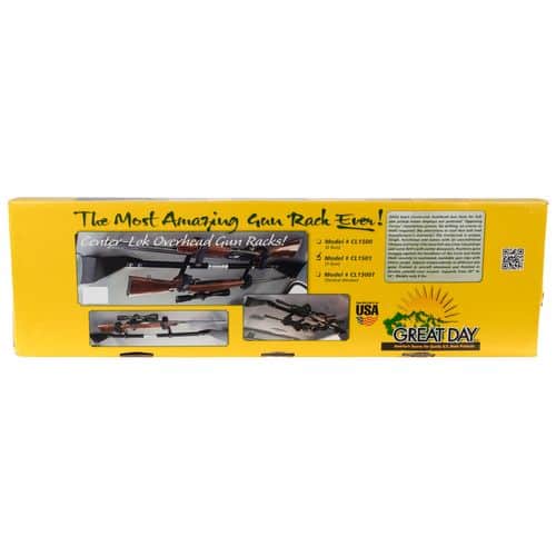 Great Day CL1501 Center-Lok Overhead Gun Rack for Trucks Black Aluminum 1 Gun Great Day CL1501 Center-Lok Overhead Gun Rack for Trucks Black Aluminum 1 Gun