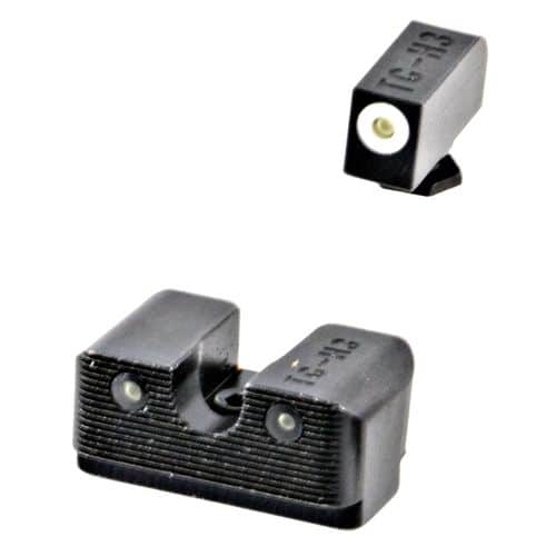 Truglo TG231G1AW Tritium Pro Night Sights fits Glock 42, 43 3-Dot Green Tritium w/White Outline Front Green Rear Black Truglo TG231G1AW Tritium Pro Night Sights fits Glock 42, 43 3-Dot Green Tritium w/White Outline Front Green Rear Black