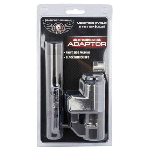 Dead Foot DFAMCSRFS9MM2BN1 Modified Cycle System 9mm Luger with Right Side Folding Stock Adaptor Black Nitride BCG Dead Foot DFAMCSRFS9MM2BN1 Modified Cycle System 9mm Luger with Right Side Folding Stock Adaptor Black Nitride BCG