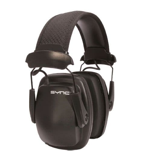 Howard Leight 1030110 Sync Stereo Earmuffs Electronic 25 dB Black Howard Leight 1030110 Sync Stereo Earmuffs Electronic 25 dB Black
