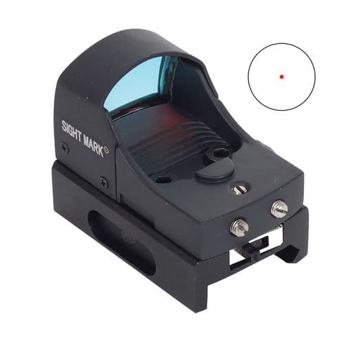 Sightmark SM13001 Mini Shot 1x 23x16mm Obj 3 MOA Illuminated Red Dot Black Matte CR2032 Lithium Sightmark SM13001 Mini Shot 1x 23x16mm Obj 3 MOA Illuminated Red Dot Black Matte CR2032 Lithium