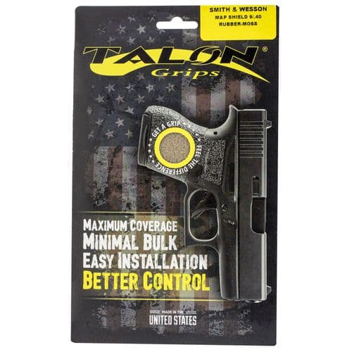 Talon Grips 705M Adhesive Grip S&W Shield 9/40 Textured Rubber Moss Talon Grips 705M Adhesive Grip S&W Shield 9/40 Textured Rubber Moss