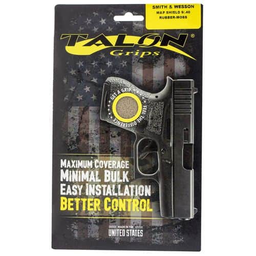 Talon Grips 705M Adhesive Grip S&W Shield 9/40 Textured Rubber Moss Talon Grips 705M Adhesive Grip S&W Shield 9/40 Textured Rubber Moss