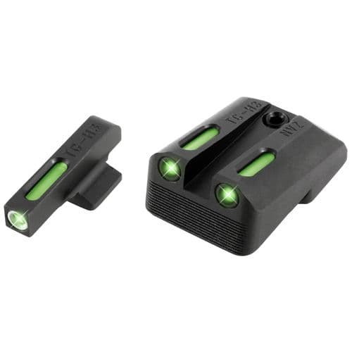 Truglo TG13NV3A Brite-Site TFX Day/Night Sights 1911 Pistol with Novak 260-500 Tritium/Fiber Optic Green w/White Outline Front Green Rear Black Truglo TG13NV3A Brite-Site TFX Day/Night Sights 1911 Pistol with Novak 260-500 Tritium/Fiber Optic Green w/White Outline Front Green Rear Black