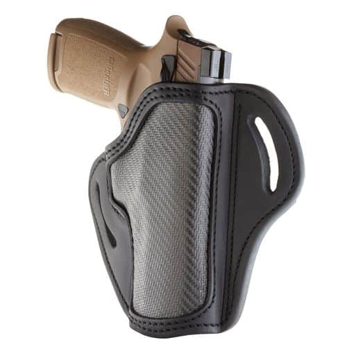 1791 Gunleather CFBH24SBLR BH2.4 OWB Open Top 2.4 Stealth Black Carbon Fiber/Leather Belt Slide Fits Walther PPQ/Sig P320/Springfield XD-M 1791 Gunleather CFBH24SBLR BH2.4 OWB Open Top 2.4 Stealth Black Carbon Fiber/Leather Belt Slide Fits Walther PPQ/Sig P320/Springfield XD-M