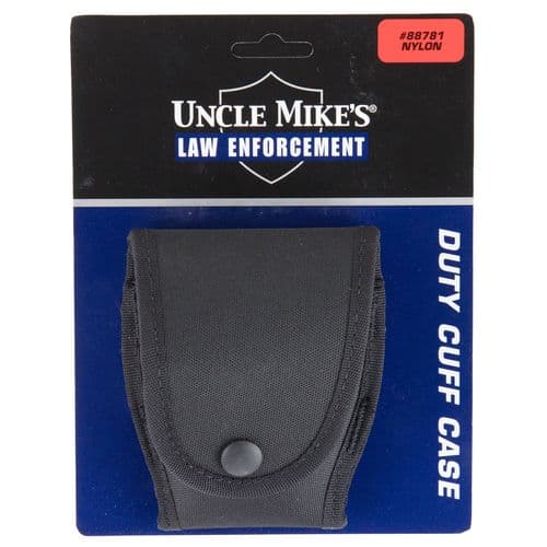 Uncle Mikes 88781 Handcuff Case with Flap Nylon Black Uncle Mikes 88781 Handcuff Case with Flap Nylon Black