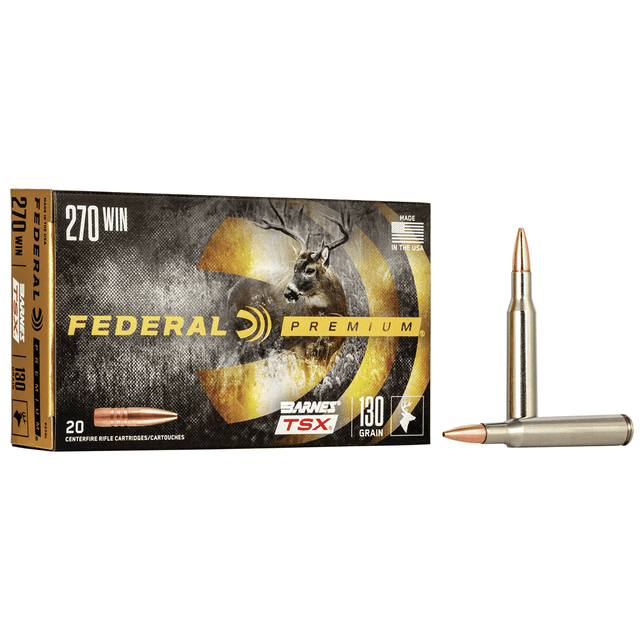 Federal P270L Premium 270 Win 130 gr Barnes Triple-Shock X 20 Bx/ 10 Cs Federal P270L Premium 270 Win 130 gr Barnes Triple-Shock X 20 Bx/ 10 Cs