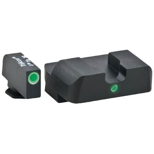 AmeriGlo GL101 i-Dot Night Sight Fits Glock 17/19 Tritium Green w/White Outline Front Tritium Green Rear AmeriGlo GL101 i-Dot Night Sight Fits Glock 17/19 Tritium Green w/White Outline Front Tritium Green Rear