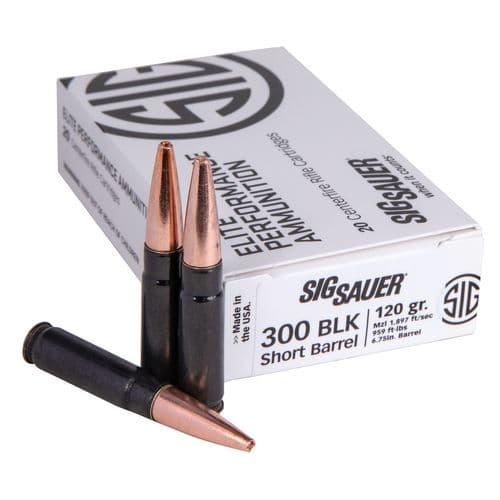 Sig Sauer E300H1SBR20 Elite Copper Duty 300 Blackout 120 gr Copper Solid Ammo Sig Sauer E300H1SBR20 Elite Copper Duty 300 Blackout 120 gr Copper Solid Ammo