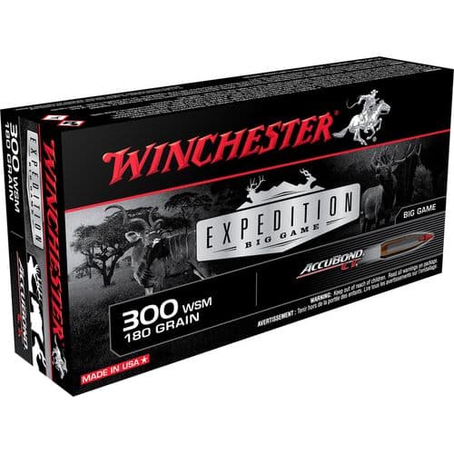 Winchester Ammo S300WSMCT Expedition Big Game 300 WSM 180 gr AccuBond CT 20 Bx/ 10 Cs Winchester Ammo S300WSMCT Expedition Big Game 300 WSM 180 gr AccuBond CT 20 Bx/ 10 Cs