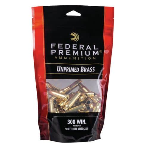 Federal PR308UPB50 Gold Medal Rifle 308 Winchester Brass 50 Federal PR308UPB50 Gold Medal Rifle 308 Winchester Brass 50
