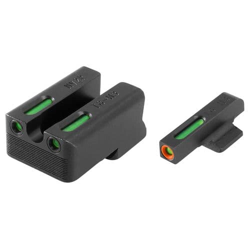 Truglo TG13NV3PC Brite-Site TFX Pro Day/Night Sights 1911 with Novak 260-500 Tritium Green w/Orange Outline Front U-Notch Green Rear Black Truglo TG13NV3PC Brite-Site TFX Pro Day/Night Sights 1911 with Novak 260-500 Tritium Green w/Orange Outline Front U-Notch Green Rear Black