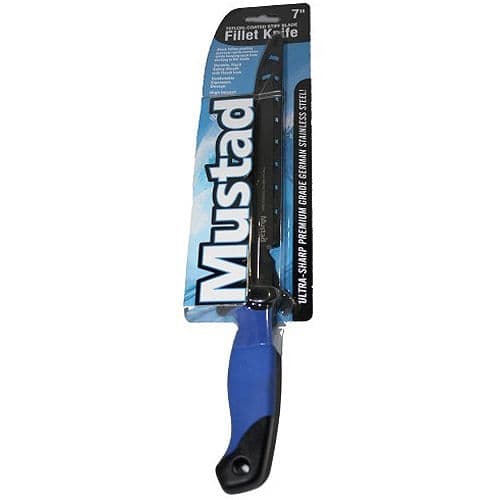 Mustad 7" Fillet Knife with Stiff Blade & Sheath Mustad 7" Fillet Knife with Stiff Blade & Sheath
