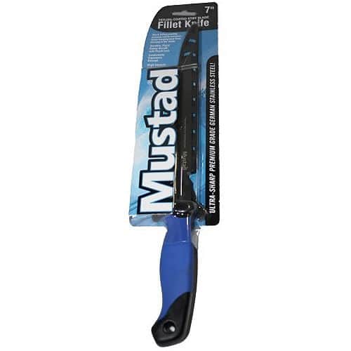 Mustad 7" Fillet Knife with Stiff Blade & Sheath Mustad 7" Fillet Knife with Stiff Blade & Sheath
