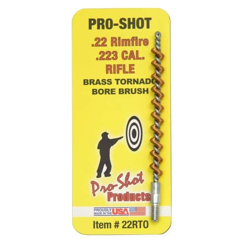 Pro-Shot 22RTO Tornado Bore Brush .22 Cal Rifle Bronze Pro-Shot 22RTO Tornado Bore Brush .22 Cal Rifle Bronze