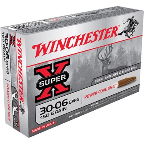 Winchester Ammo X3006LF Super-X 30-06 Springfield 150 gr Power-Core 95/5 20 Bx/ 10 Cs Winchester Ammo X3006LF Super-X 30-06 Springfield 150 gr Power-Core 95/5 20 Bx/ 10 Cs