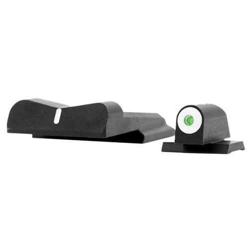 XS SIGHTS SW0024S3 DXW Big Dot S&W M&P Shield Green Tritium w/White Outline Front Black w/White Stripe Rear XS SIGHTS SW0024S3 DXW Big Dot S&W M&P Shield Green Tritium w/White Outline Front Black w/White Stripe Rear
