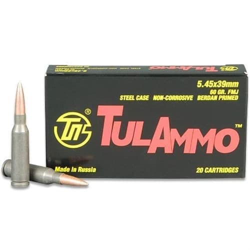 Tulammo 5.45x39mm 60 Grain FMJ 20 Round Box Tulammo 5.45x39mm 60 Grain FMJ 20 Round Box