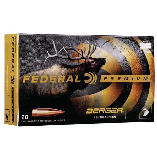 Federal P308BCH1 Premium Berger Hybrid Hunter 308 Win 168 gr Berger Hybrid Hunter 20 Bx/ 10 Cs Federal P308BCH1 Premium Berger Hybrid Hunter 308 Win 168 gr Berger Hybrid Hunter 20 Bx/ 10 Cs