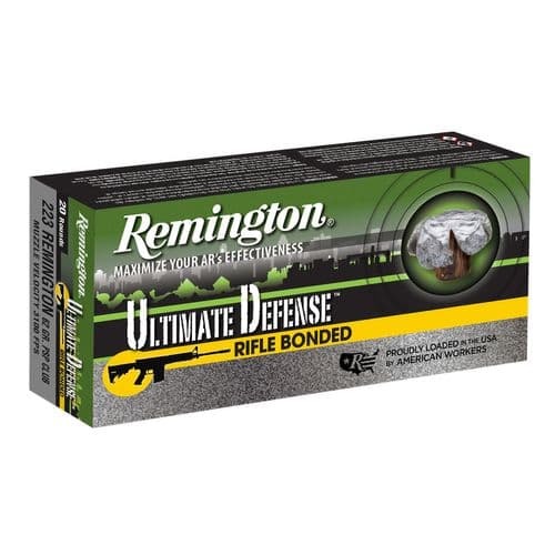 Remington Ammunition RD223R4 Ultimate Defense 223 Rem 62 gr Core-Lokt Ultra Bonded PSP 20 Bx/ 10 Cs Remington Ammunition RD223R4 Ultimate Defense 223 Rem 62 gr Core-Lokt Ultra Bonded PSP 20 Bx/ 10 Cs