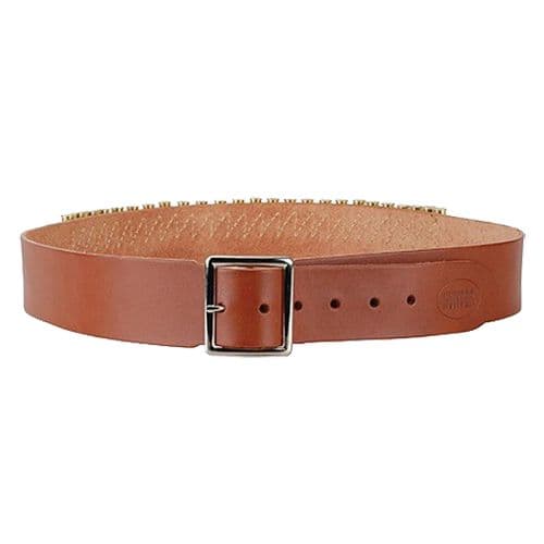 Hunter Company 145L Handgun Cartridge Belt 45 ACP 25 Rounds Chestnut Tan Leather Large Hunter Company 145L Handgun Cartridge Belt 45 ACP 25 Rounds Chestnut Tan Leather Large