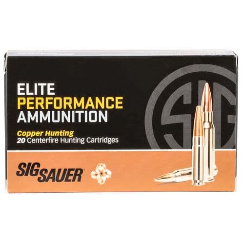 Sig Sauer E3006H120 Elite Copper Hunting 30-06 Springfield 150 gr Copper Hollow Point 20 Bx/ 10 Cs Sig Sauer E3006H120 Elite Copper Hunting 30-06 Springfield 150 gr Copper Hollow Point 20 Bx/ 10 Cs
