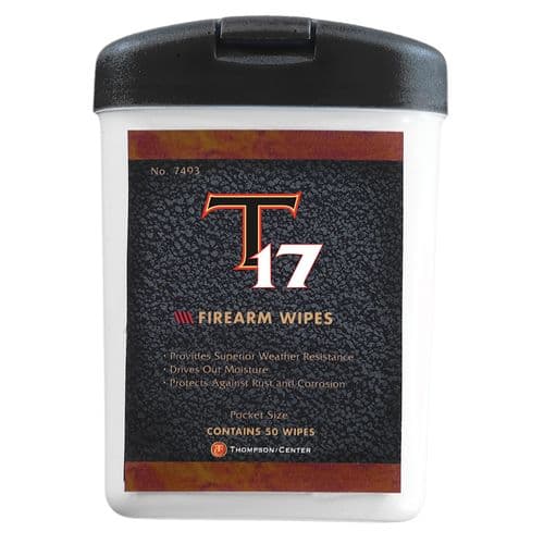T/C Accessories 31007493 T-17 Firearm Wipes 50 T/C Accessories 31007493 T-17 Firearm Wipes 50