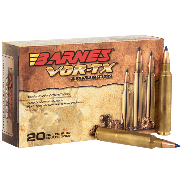 Barnes Bullets 21571 VOR-TX Rifle 300 RUM 165 gr Tipped TSX Boat Tail Ammo Barnes Bullets 21571 VOR-TX Rifle 300 RUM 165 gr Tipped TSX Boat Tail Ammo
