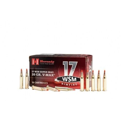 Hornady .17 WSM 20 Grain V-Max 50 Round Box Hornady .17 WSM 20 Grain V-Max 50 Round Box