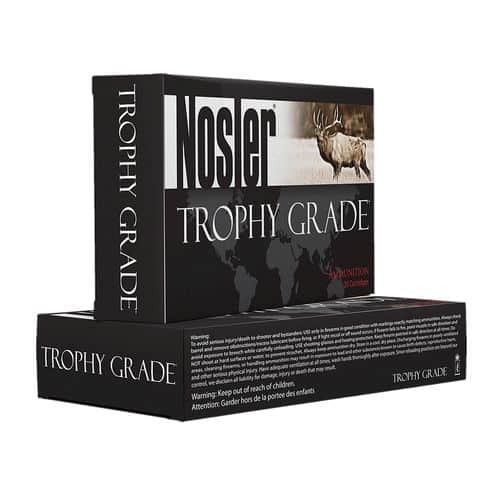 Nosler Trophy 30-06 SPRG 180Gr AB 20rd Box Nosler Trophy 30-06 SPRG 180Gr AB 20rd Box