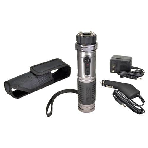 Zap Light Stun Gun/Flashlight, Silver Range of Contact - ZAPL Zap Light Stun Gun/Flashlight, Silver Range of Contact - ZAPL