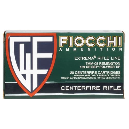 Fiocchi 7MM08HSA Extrema 7mm-08 Rem 139 gr SST Polymer Tip BT 20 Bx/ 10 Cs Fiocchi 7MM08HSA Extrema 7mm-08 Rem 139 gr SST Polymer Tip BT 20 Bx/ 10 Cs