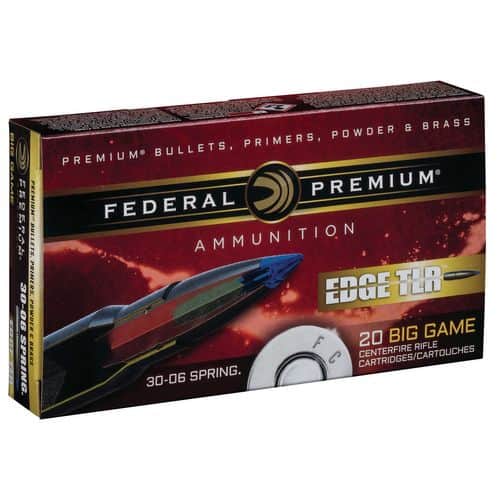 Federal P3006ETLR175 Premium 30-06 Springfield 175 gr Edge Terminal Long Range 20 Bx/ 10 Cs Federal P3006ETLR175 Premium 30-06 Springfield 175 gr Edge Terminal Long Range 20 Bx/ 10 Cs