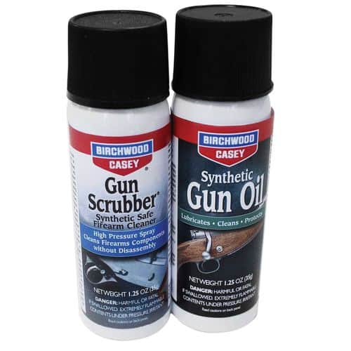 Birchwood Casey 33329 Gun Scrubber & Synthetic Gun Oil Combo 1.25 oz Aerosol Birchwood Casey 33329 Gun Scrubber & Synthetic Gun Oil Combo 1.25 oz Aerosol