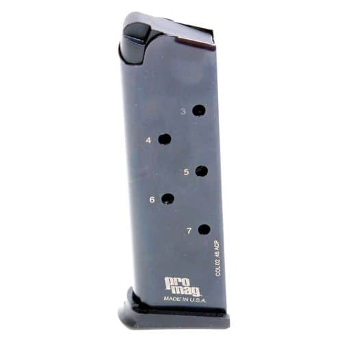 ProMag COL02 Colt 45 ACP 1911 Government 7rd Black Oxide Detachable ProMag COL02 Colt 45 ACP 1911 Government 7rd Black Oxide Detachable
