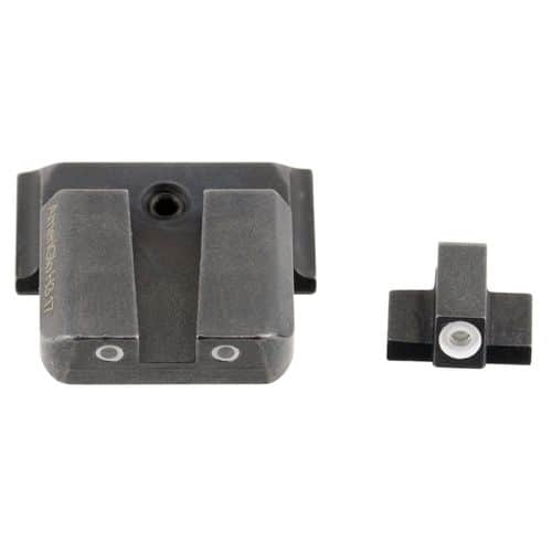 AmeriGlo SW801 Classic Tritium Sight Set for Smith & Wesson M&P Green Tritium White Outline Front Sight-Green Tritium White Outline Rear Sight AmeriGlo SW801 Classic Tritium Sight Set for Smith & Wesson M&P Green Tritium White Outline Front Sight-Green Tritium White Outline Rear Sight