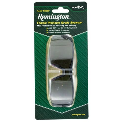 Remington Wiley X RE 200 Shooting/Sporting Glasses Women Black/Pink Frame Smoke Gray Lens Remington Wiley X RE 200 Shooting/Sporting Glasses Women Black/Pink Frame Smoke Gray Lens